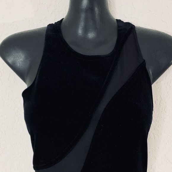 Vintage Velvet Formal Gown Black Prom Dress 90 Dark Romantic Feminine Goth Glam - Picture 14 of 14